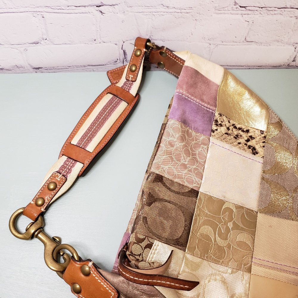 Authentic Coach Multicolored, Patchwork Purse - Picture 5 of 8